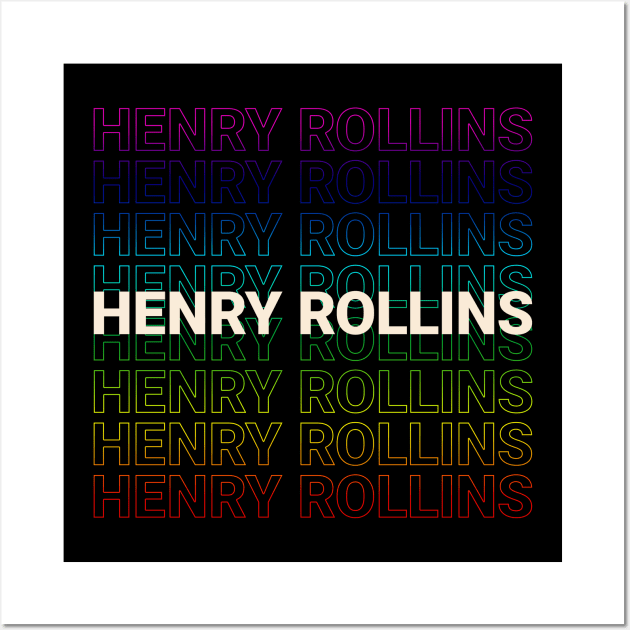 Henry Rollins Kinetic Typography Style Wall Art by car lovers in usa